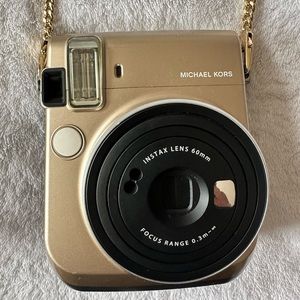 Michael Kors x FUJIFILM INSTAX Camera and Gold-Tone Chain Camera Strap